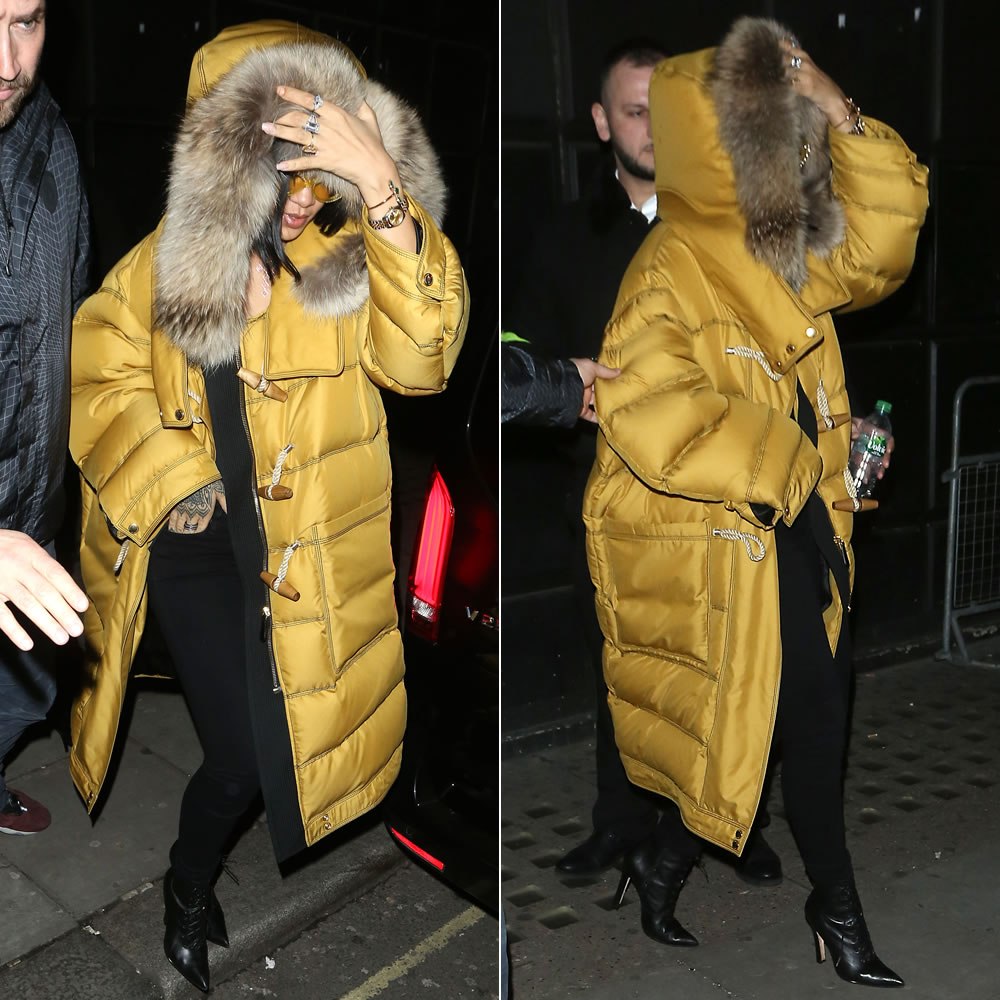 Kendall and kylie on sale yellow puffer jacket