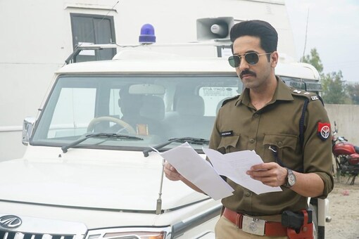 Ayushmann Khurrana in a still from Article 15. (Image: Instagram/Ayushmann Khurrana)