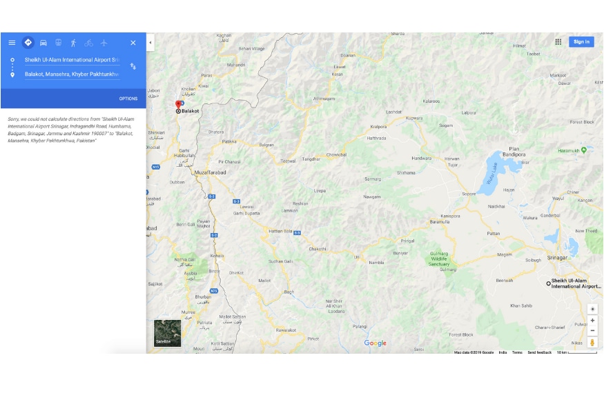 Balakot on Google Maps