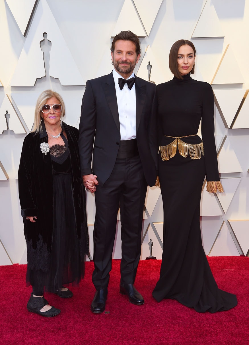   Gloria Campano, Bradley Cooper, and Irina Shayk. (Image: AP) 