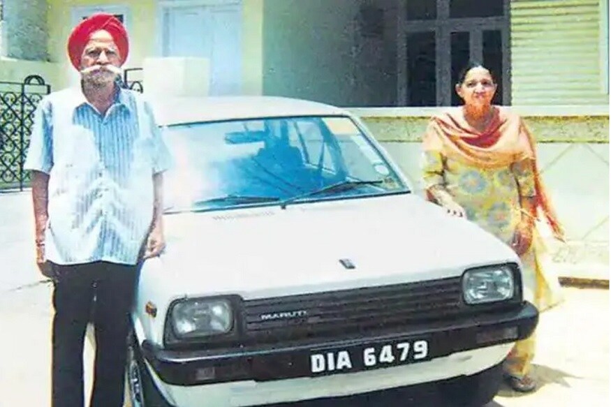 Harpal Singh with his Maruti 800. (Source - Team BHP)