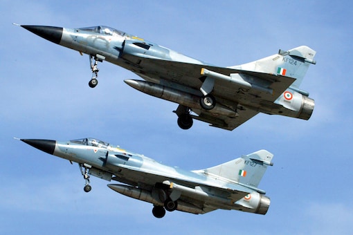 Indian Air Force Mirage 2000 fighters take off during a joint air exercise in Gwalior. (Image: Reuters)