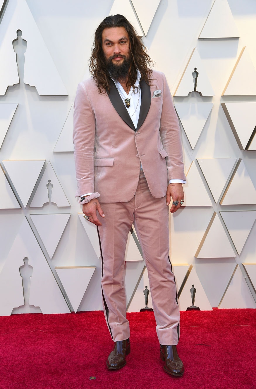   Jason Momoa arrives at the Oscars 2019 at the Dolby Theater in Los Angeles. (Image: AP) 