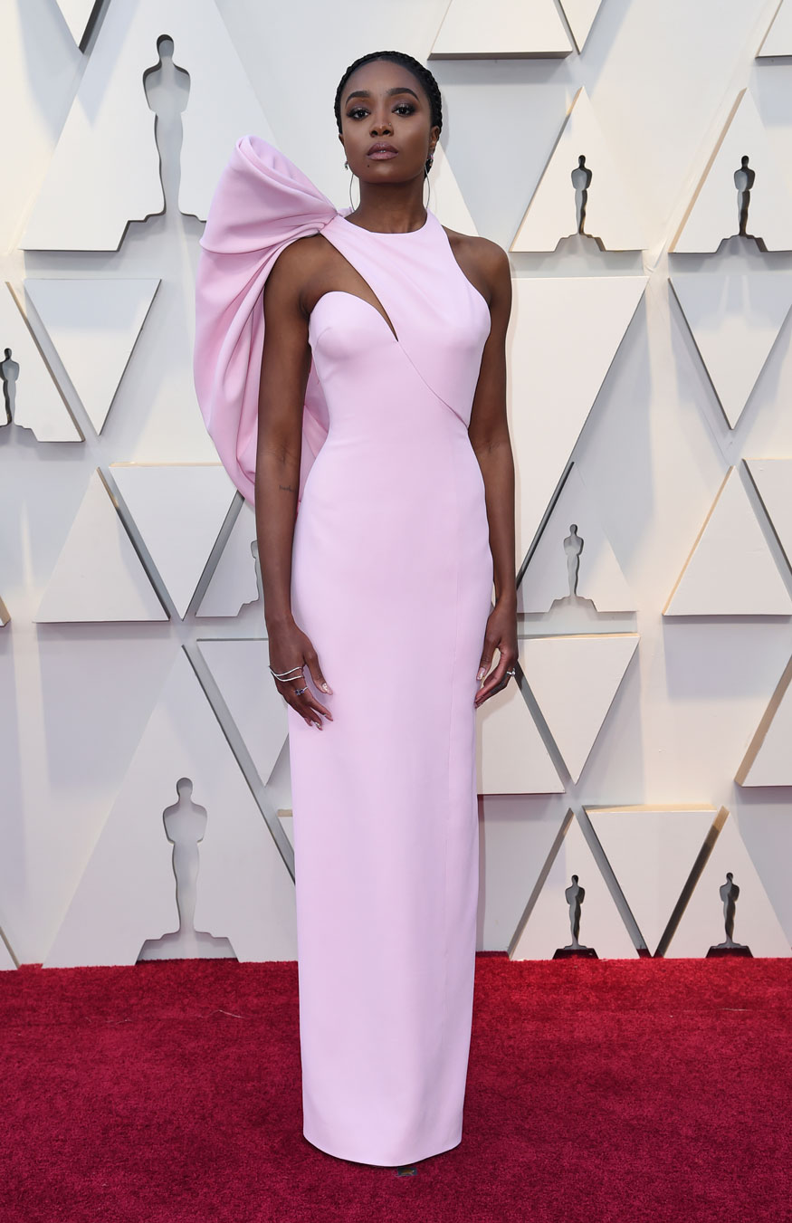   Kiki Layne arrives at the 91st Academy Awards in Los Angeles. (Image: AP) 