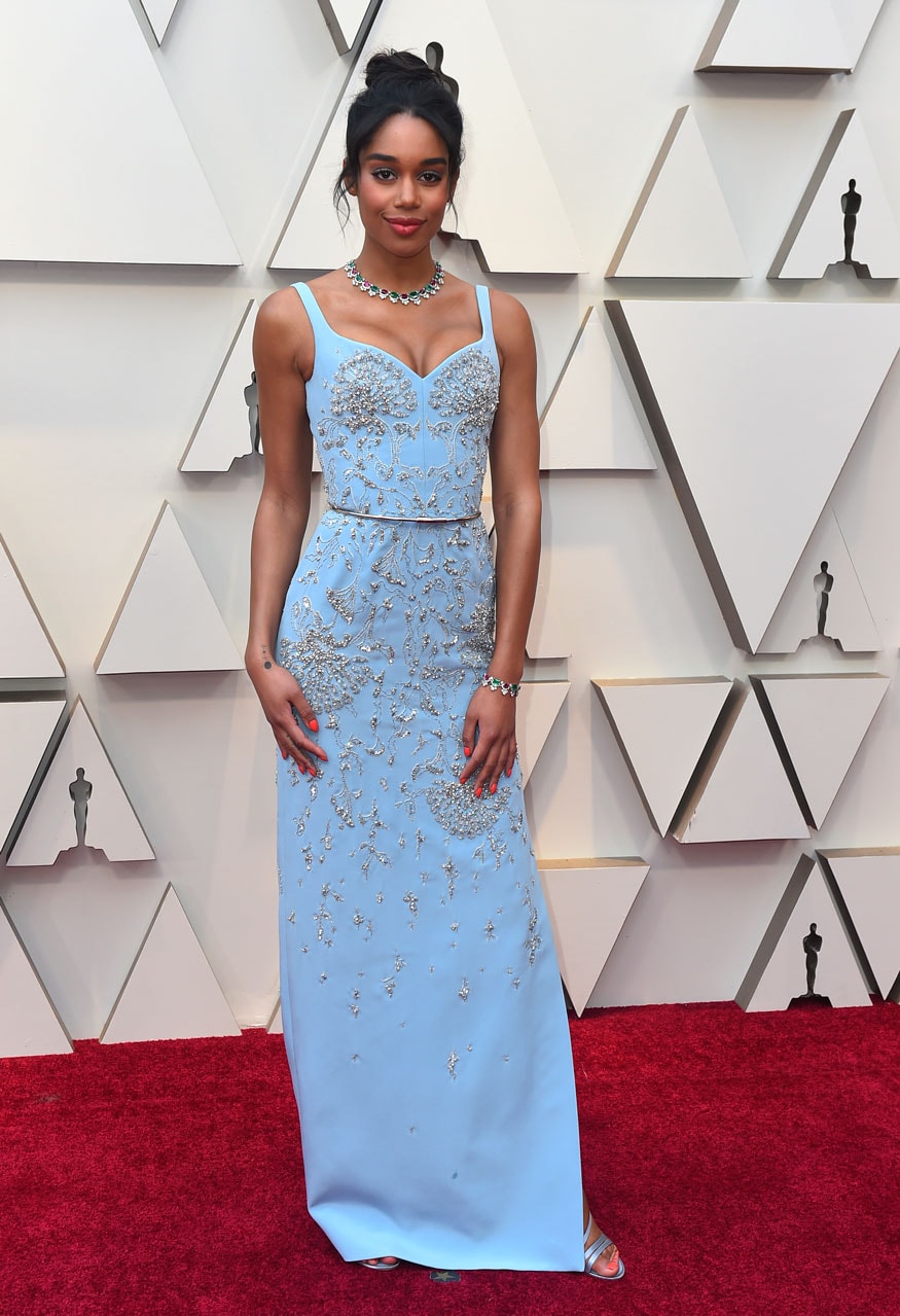   Laura Harrier at the 91st Academy Awards in Los Angeles. (Image: AP) 