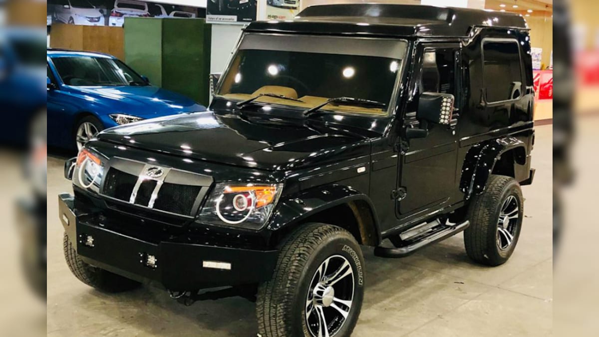 This Modified Mahindra Bolero Invader with Black Paint Looks Barely  Recognizable - News18