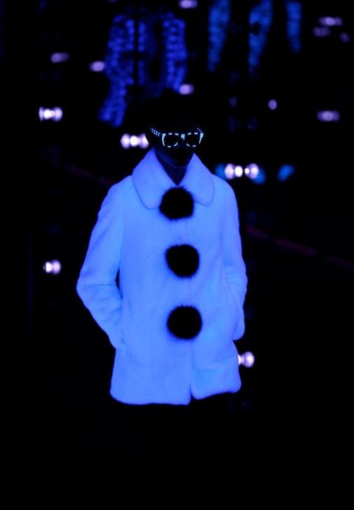 A model presents a creation by designer Anthony Vaccarello as part of his Fall/Winter 2019-2020 women's ready-to-wear collection for fashion house Saint Laurent during Paris Fashion Week in Paris, France, February 26, 2019. REUTERS/Regis Duvignau