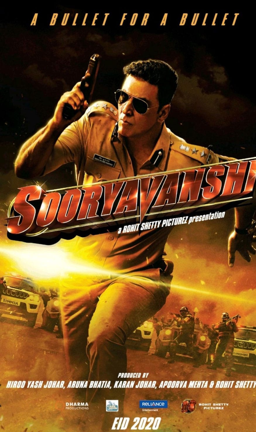 Movies’ First Look: Akshay Kumar as a Fierce Cop in Sooryavanshi