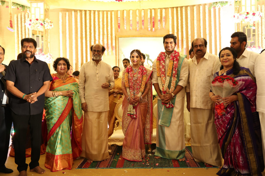 Rajnikanth S Daughter Soundarya Marries Vishagan In A Grand Ceremony See Pics News18