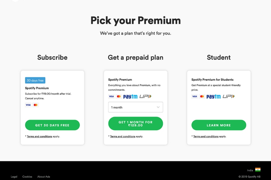 can u buy spotify premium with itunes card