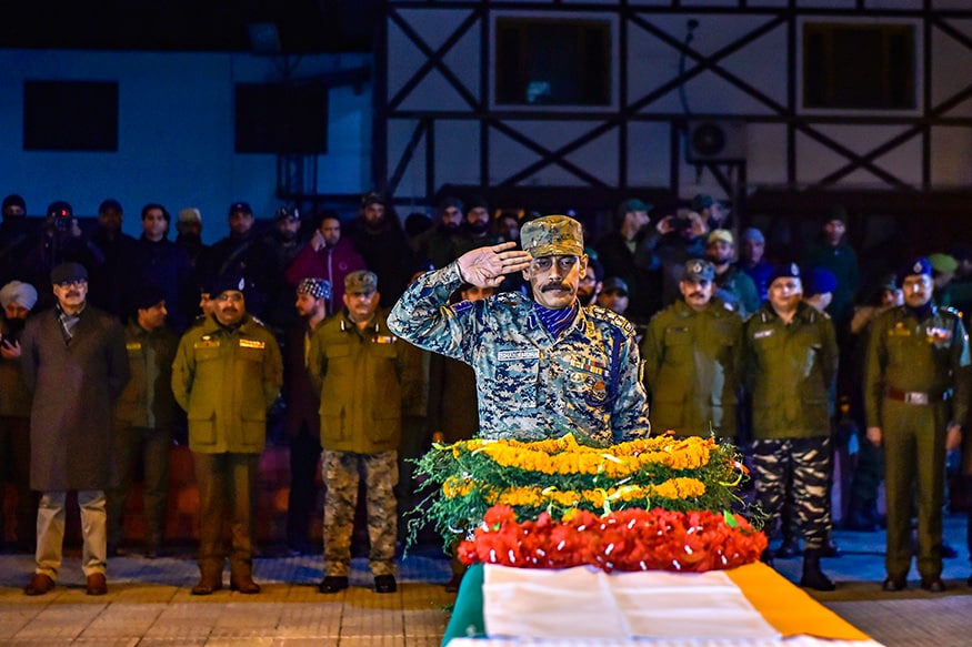 Abdul Rasheed Police Wreath laying ceremony of Martyr HC Abdul Rashid - News18