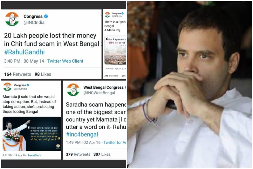 Image result for rahul gandhi tweets on sharada chit scam