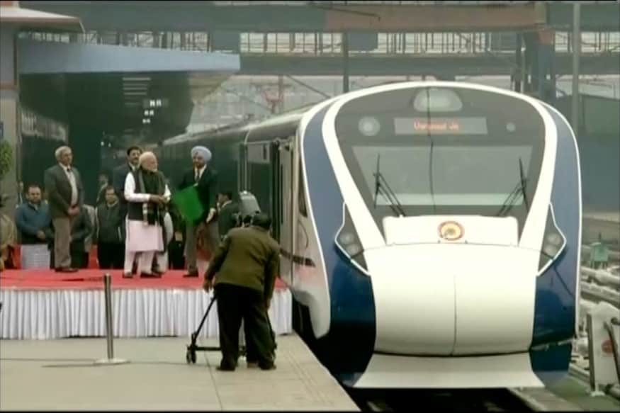 PM Modi Flags off Shatabdi Successor Vande Bharat Express in New Delhi