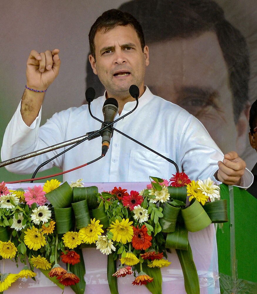 Congress President Rahul Gandhi's Public Rally in Assam - News18