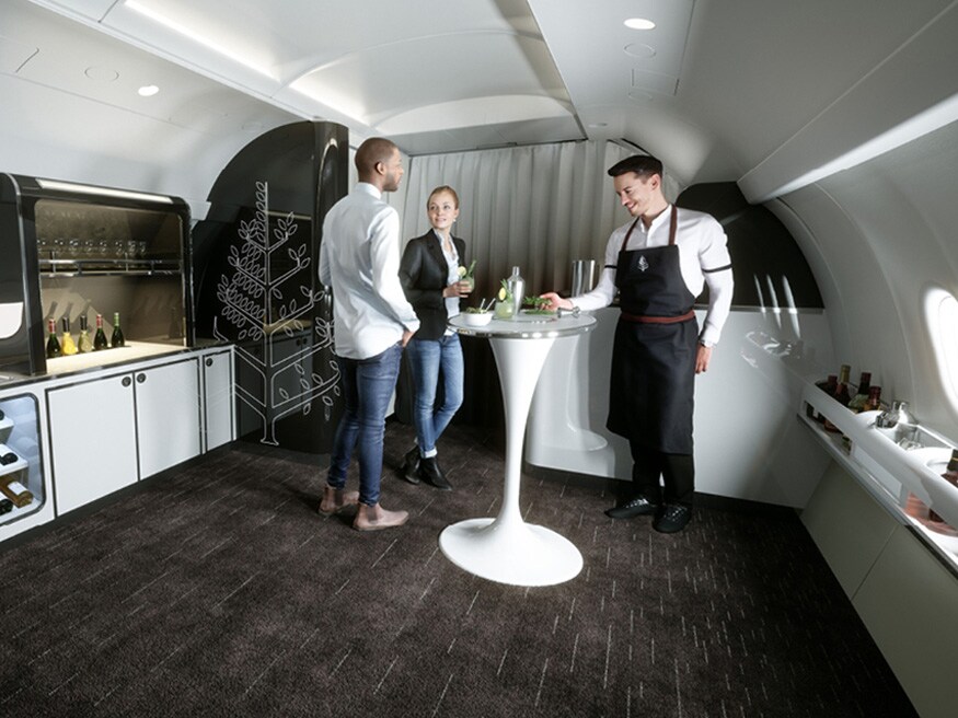 'Guest-centric design': Mixology, culinary and wellness experts will hold interactive workshops in the expansive lounge area on board. (Image: Four Seasons)