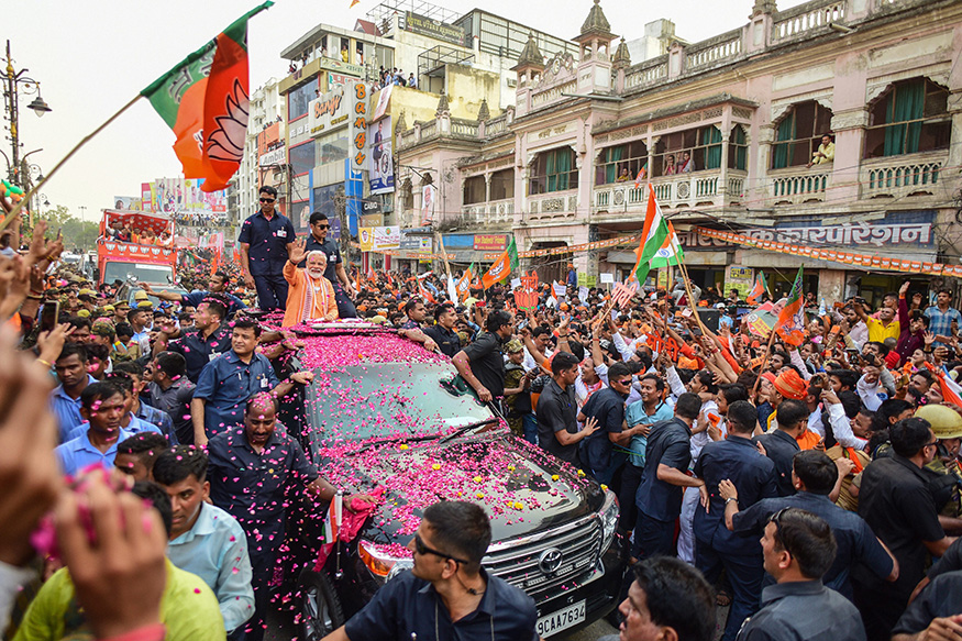 In Pictures Narendra Modi S Mega Roadshow In Varanasi News18