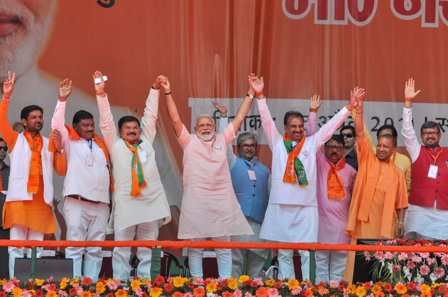 PM Narendra Modi's Election Rally in Amroha, Uttar Pradesh - News18