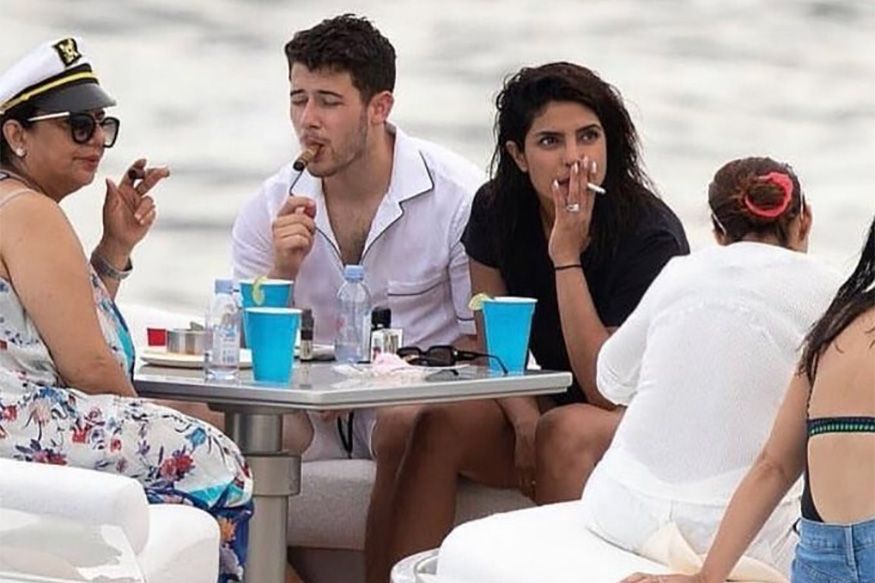  Shortly after Priyanka's smoking pictures went viral, new photos of the actress from her intimate getaway have emerged on social media. (Image: Instagram)