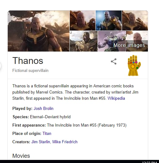 Avengers Endgame Fan Drop Everything And Google Thanos For A Cool Easter Egg