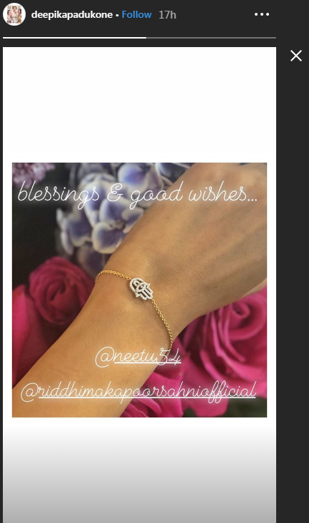 Deepika Padukone's love for her Bracelet 