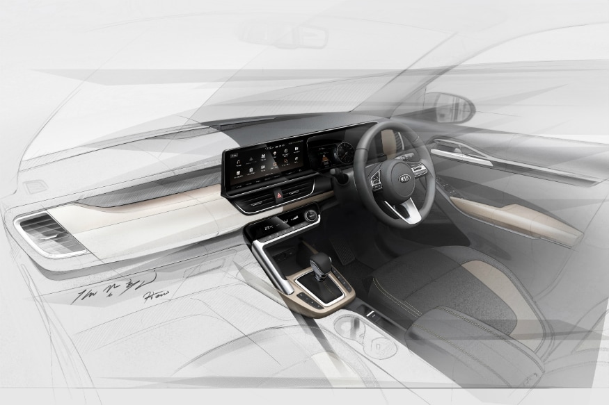 Kia Sp2i Suv Interior Design Sketch Revealed Ahead Of Launch