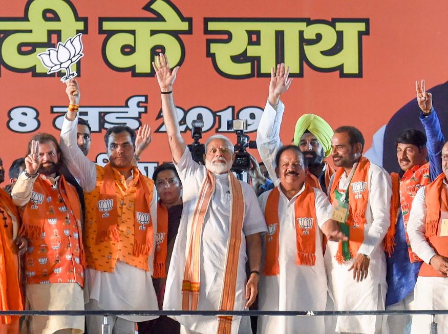 Photos From PM Modi's Rally in Ramlila Maidan, Delhi - News18