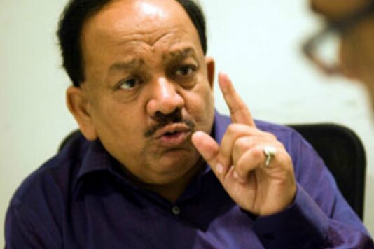 File photo of Union Minister Harsh Vardhan.