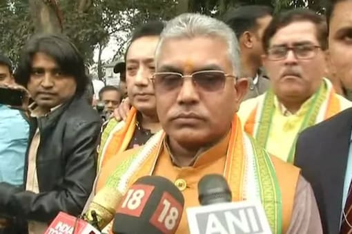 File photo of Bengal BJP chief  Dilip Ghosh. (Image: ANI Twitter)