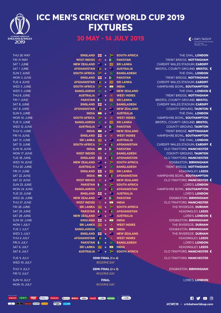 international cricket schedule