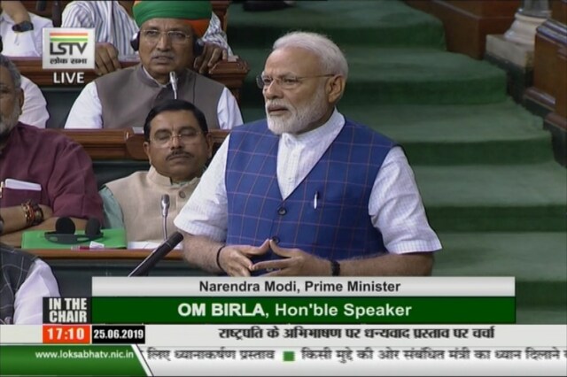 Prime Minister Narendra Modi in Lok Sabha on Tuesday