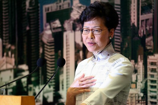 File photo of Hong Kong Chief Executive Carrie Lam. (Image: Reuters)