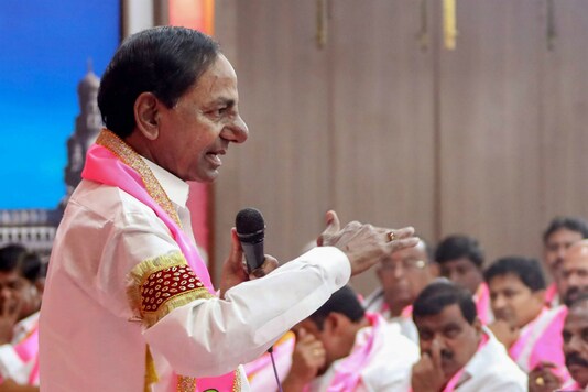 File photo of TRS president and Telangana chief minister Chandrashekar Rao. (PTI)
