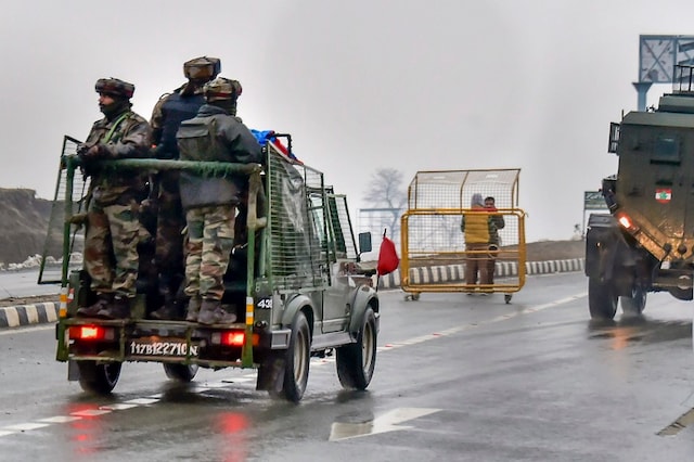 Army officials patrolling the streets in Kashmir (Representational Image: PTI)