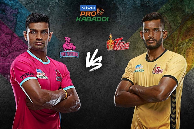 Jaipur Pink Panthers take on Telugu Titans in Pro Kabaddi League. (Photo Credit: PKL)