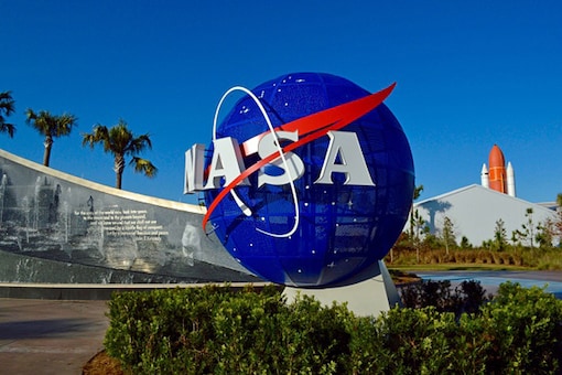 Logo of NASA.