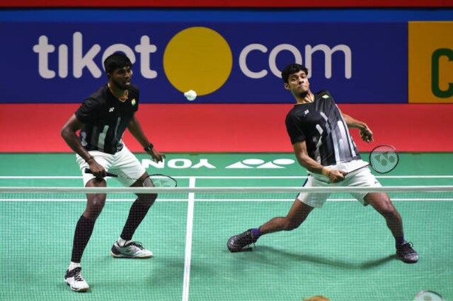 File photo of Satwiksairaj Rankireddy (L) and Chirag Shetty. (Photo Credit: @SportsIndia3)