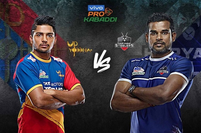UP Yoddha face off against Haryana Steelers in Pro Kabaddi League. (Photo Credit: PKL)