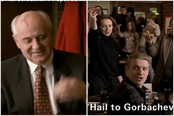 Old Pizza Hut Ad From Russia Featuring Mikhail Gorbachev Is Cracking Up Netizens