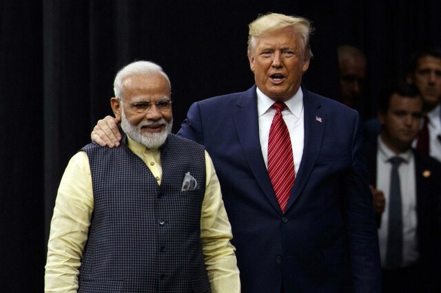 US President Donald Trump and Prime Minister Narendra Modi during the 'Howdy, Modi' Rally. (Image : PTI)
