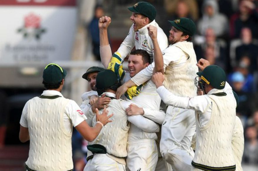 In Pics: Australia Celebrate Retaining The Ashes in Manchester In Pics: Australia Celebrate Retaining The Ashes in Manchester