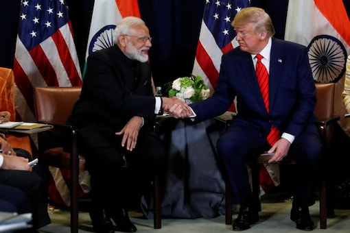 File photo of Prime Minister Narendra Modi with US President Donald Trump.
