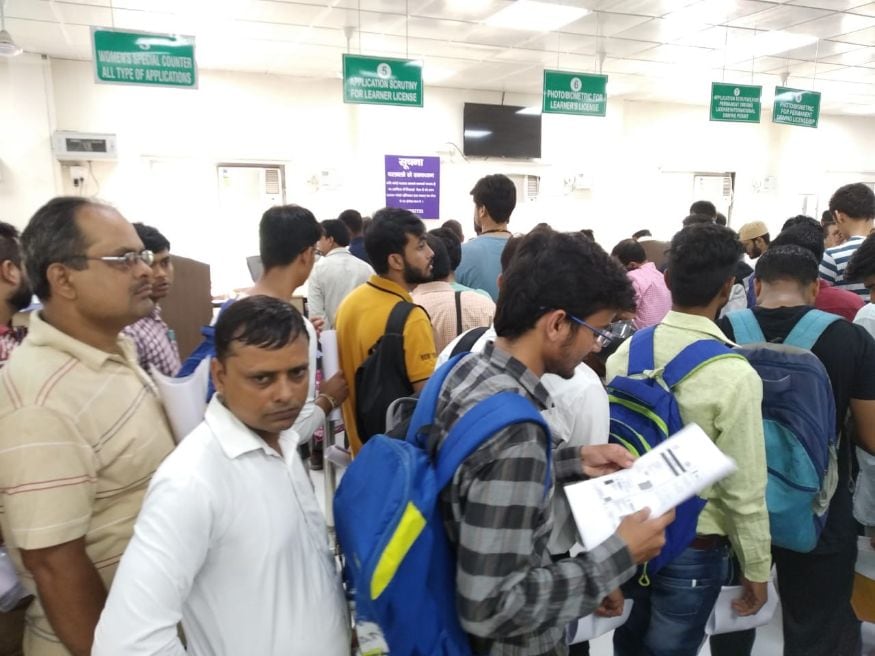 New Motor Vehicle Act Delhiites Rush to RTO to Validate Their
