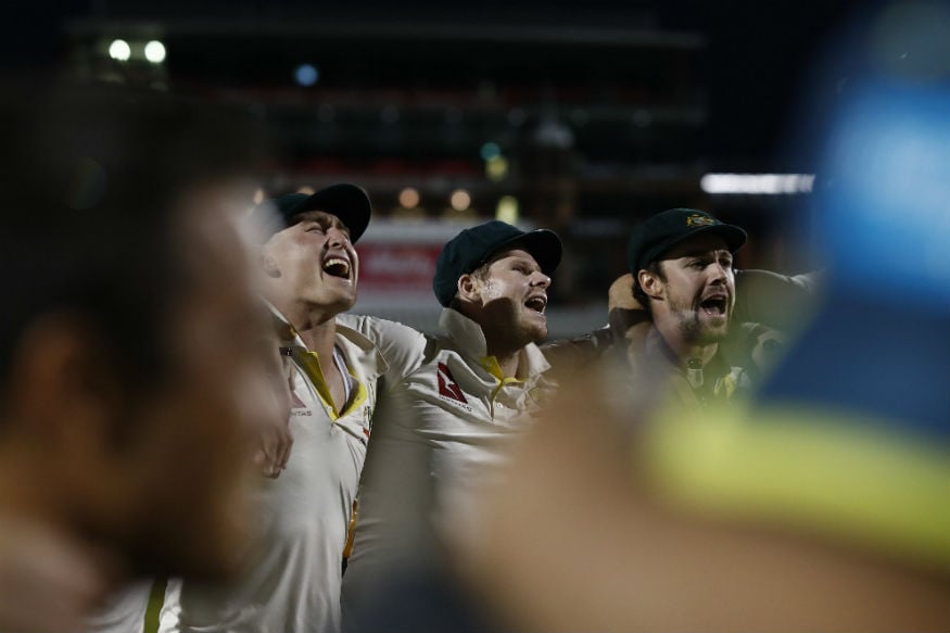 In Pics: Australia Celebrate Retaining The Ashes in Manchester In Pics: Australia Celebrate Retaining The Ashes in Manchester