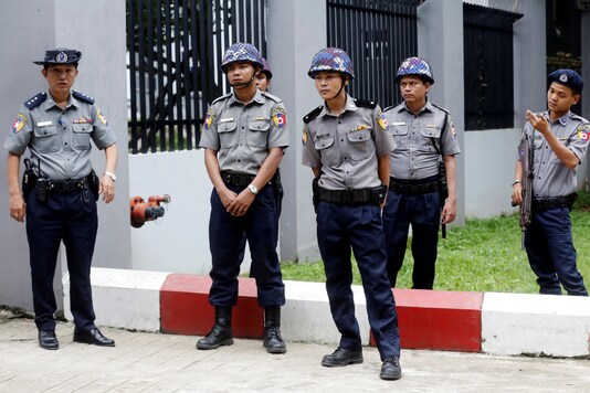 File photo of Singapore police.