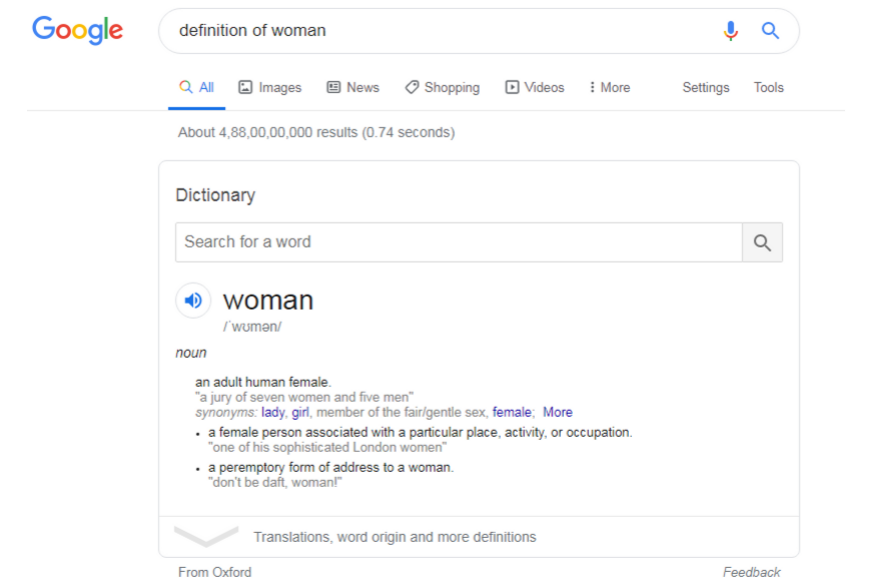33,000 People Want Oxford Dictionary to its Definition 'Woman'. Here's Why.