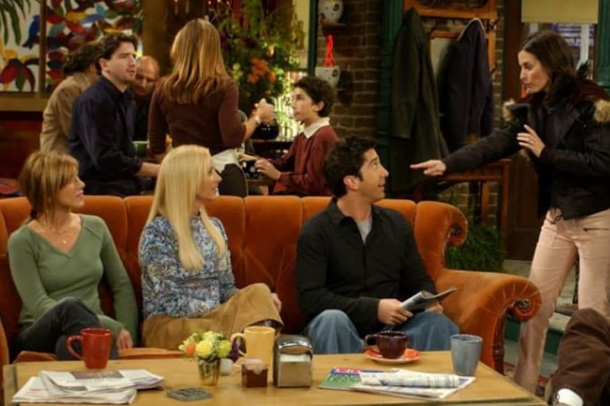 Fan of 'Friends'? You Can Now Recline on the Original Orange Couch From ...