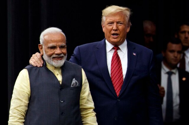 File photo of US President Donald Trump and Indian Prime Minister Narendra Modi