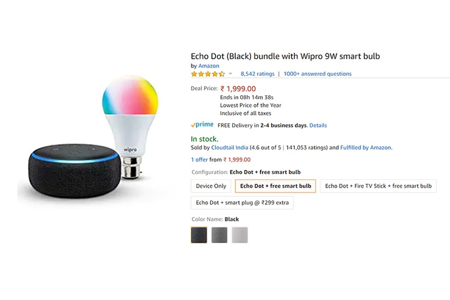 Get Access to Alexa Smart Assistant With the Echo Dot 3rd-Gen at Rs 1,999