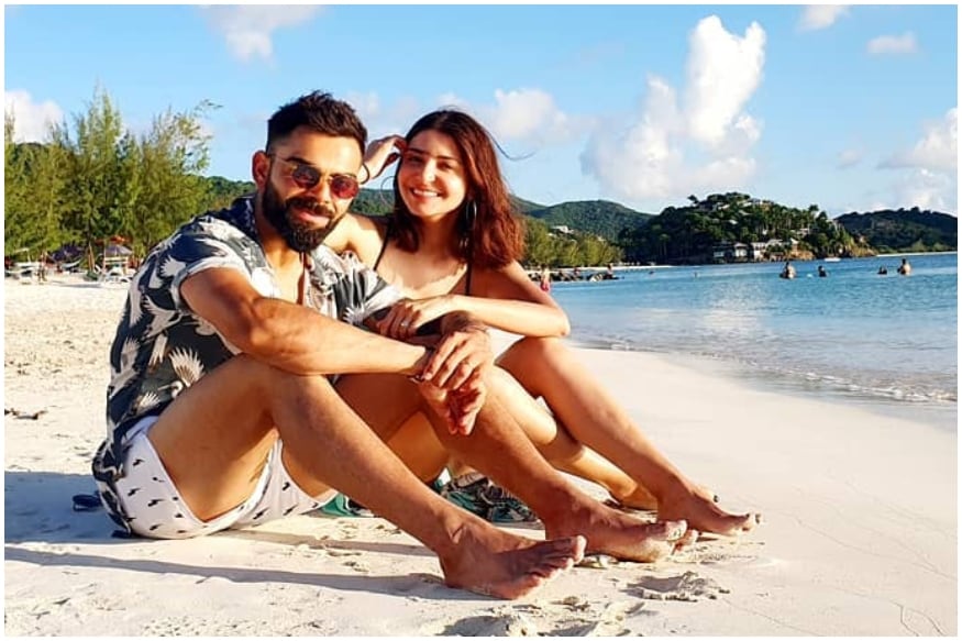 Image result for Anushka Sharma-Virat Kohli Beach Pics Become Inspiration for Hilarious Memes