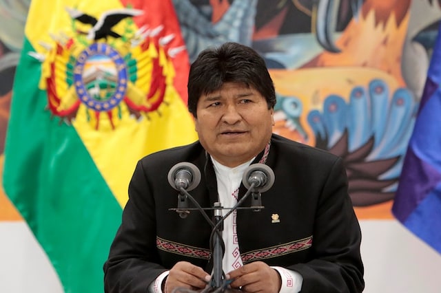 Carlos Romero served as a minister under Bolivia's ex-President Evo Morales (in picture) who has defended Romero. (Reuters) 